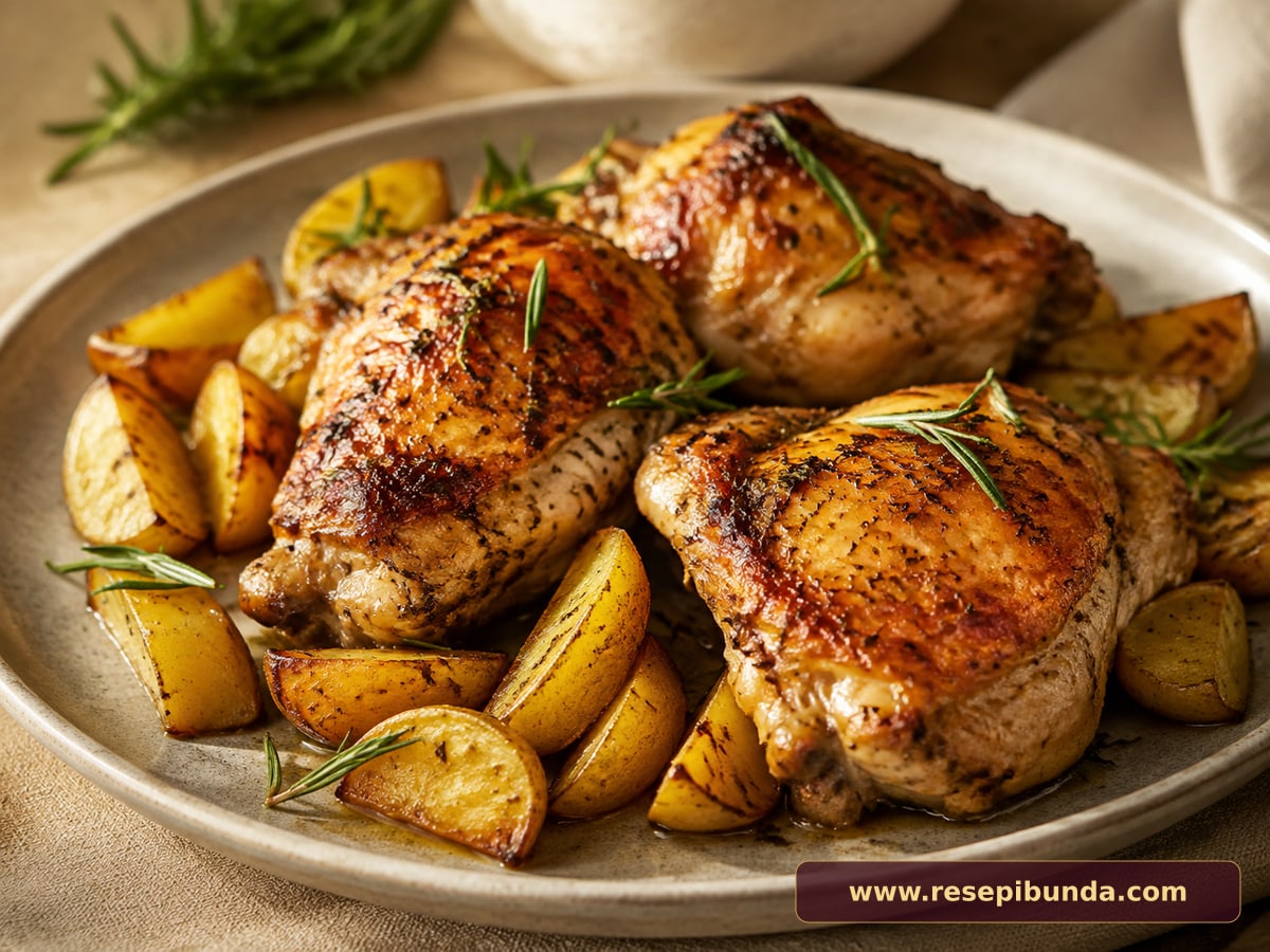 Hidangan Ayam Panggang Rosemary
