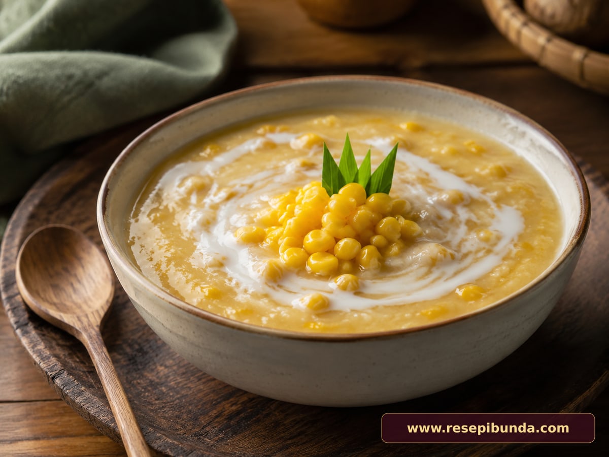 Hidangan Bubur Jagung Manis
