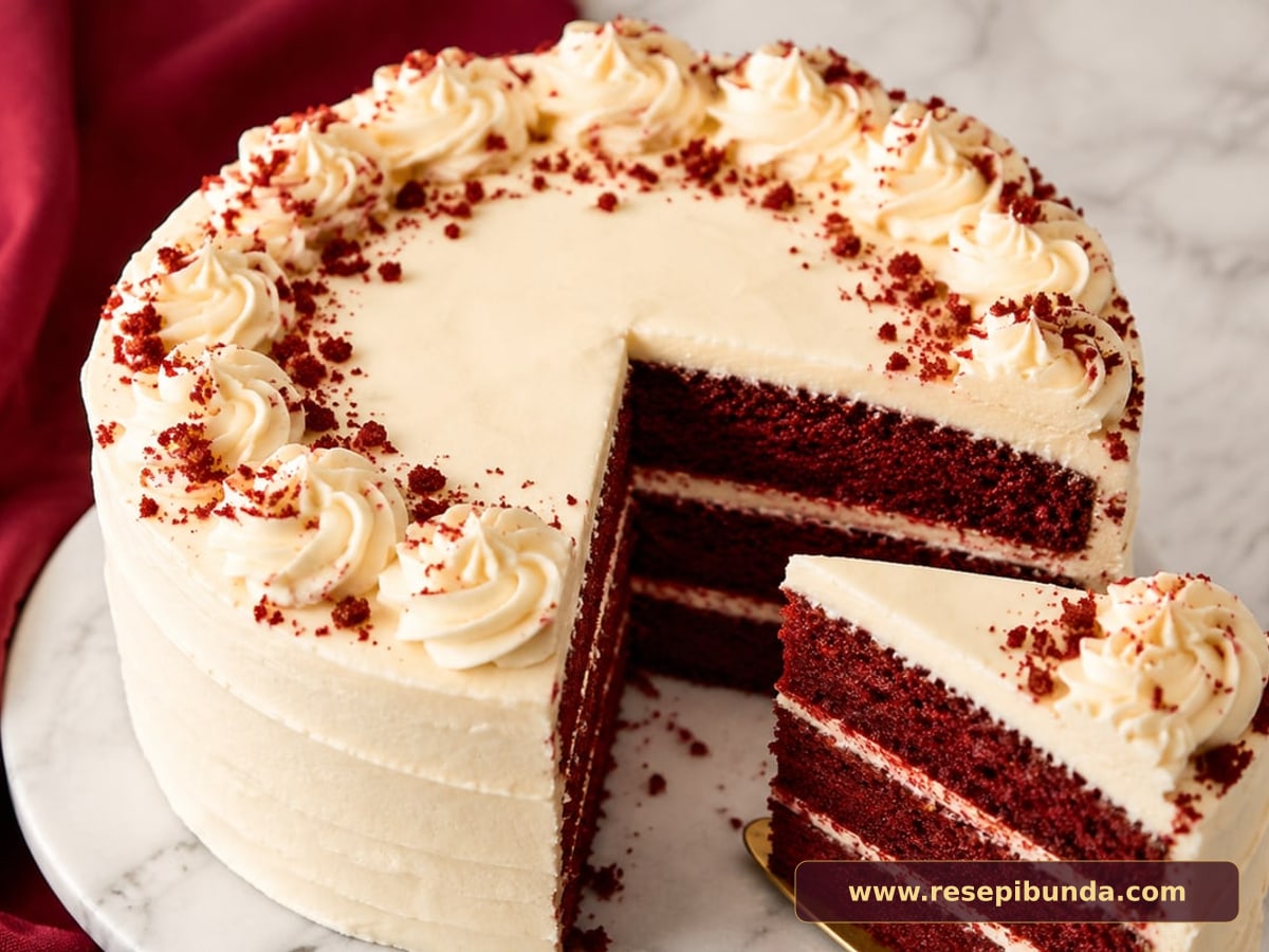 Hidangan Red Velvet Cake