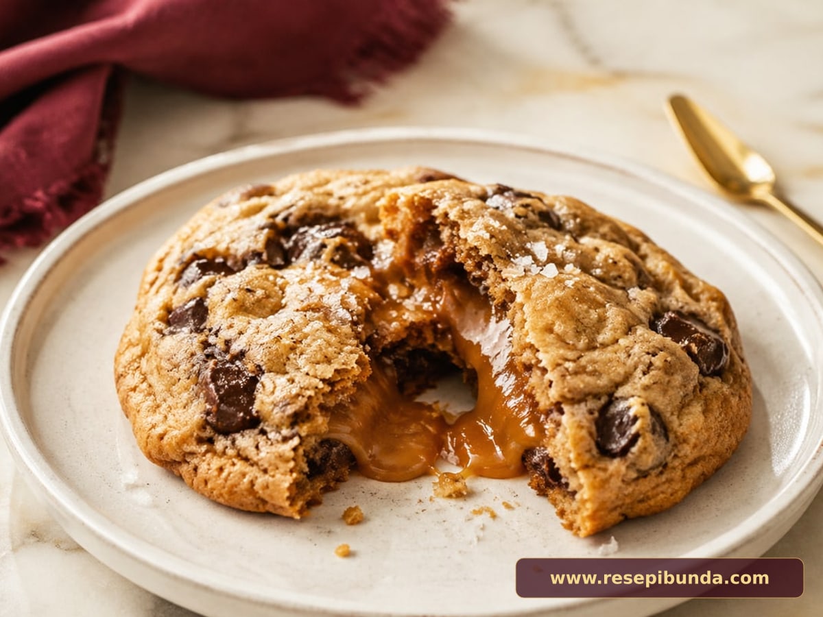 Hidangan Salted Caramel Cookies