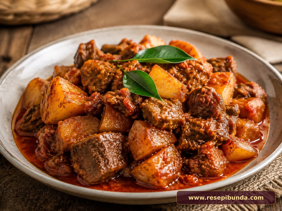 Hidangan Sapi Sambal Goreng Kentang
