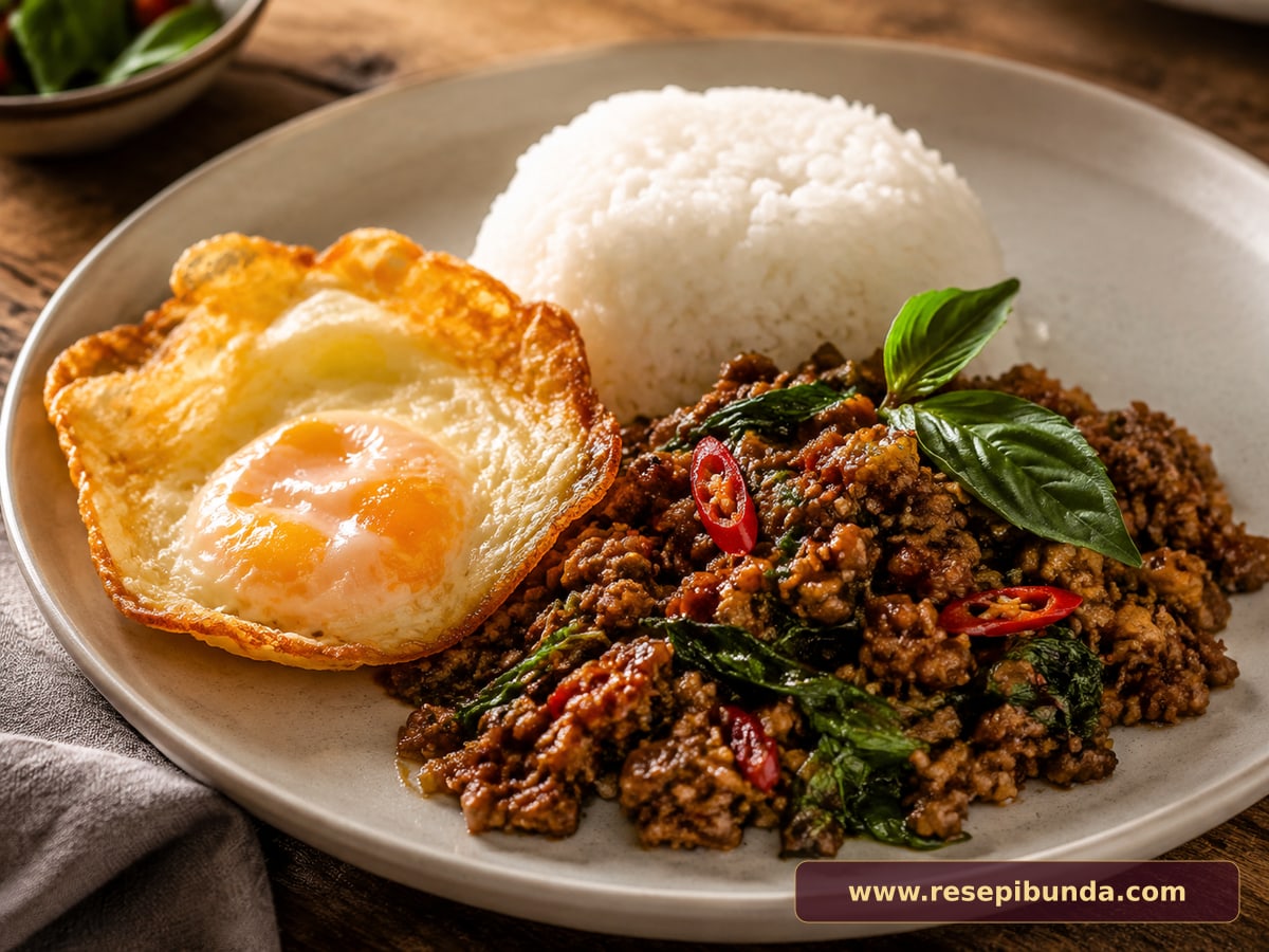 Hidangan Sapi Cincang Kemangi