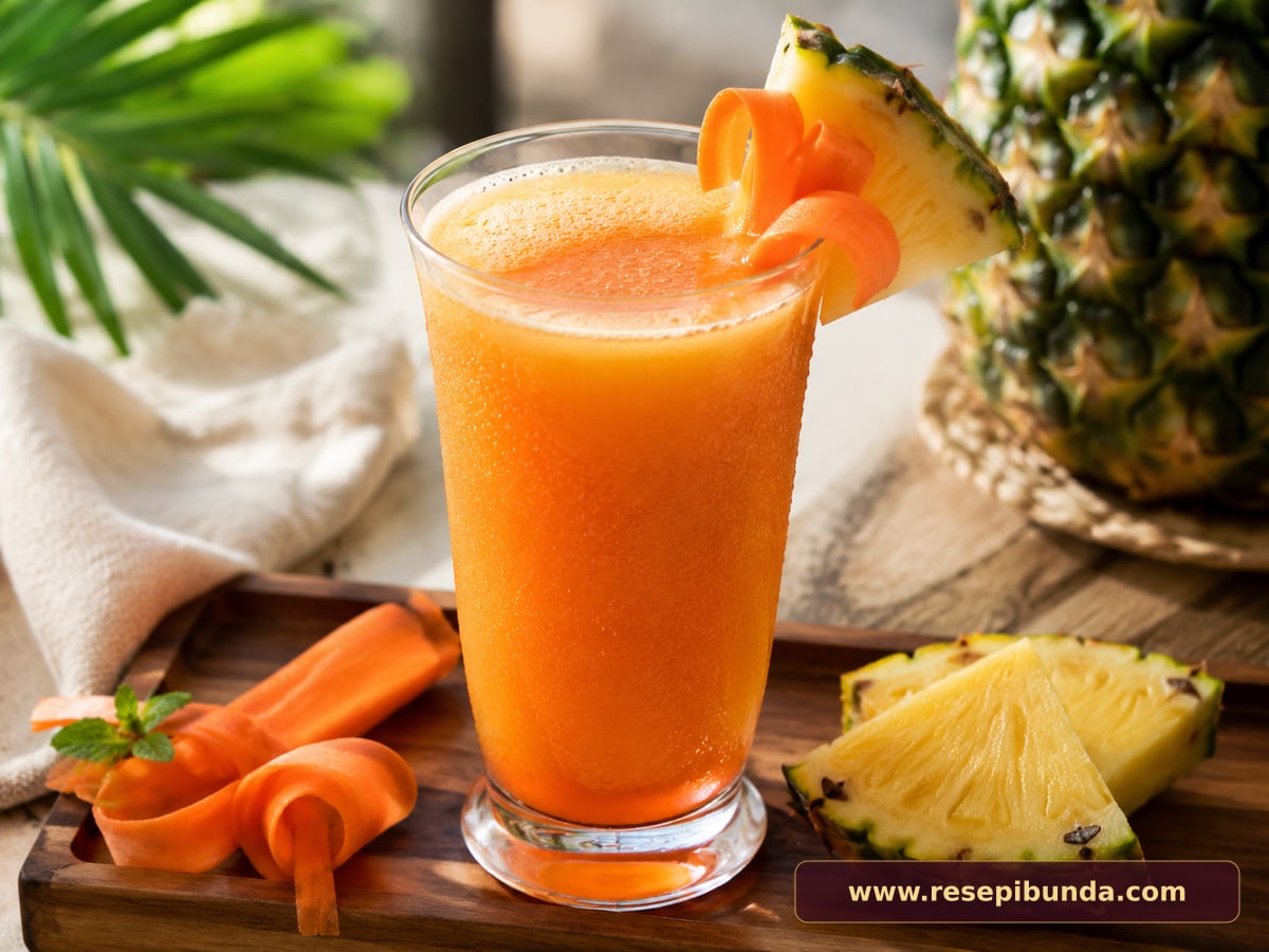 Hidangan Jus Nanas Wortel