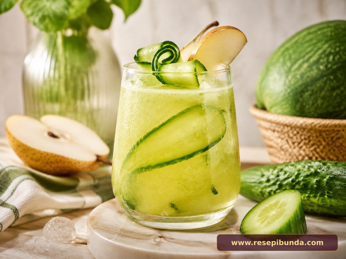 Hidangan Jus Pir Timun