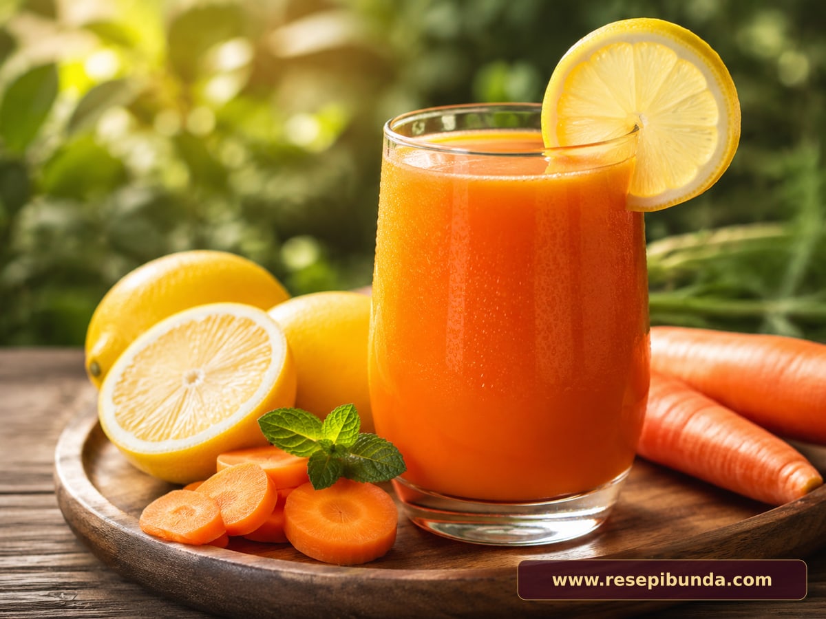 Hidangan Jus Wortel Lemon