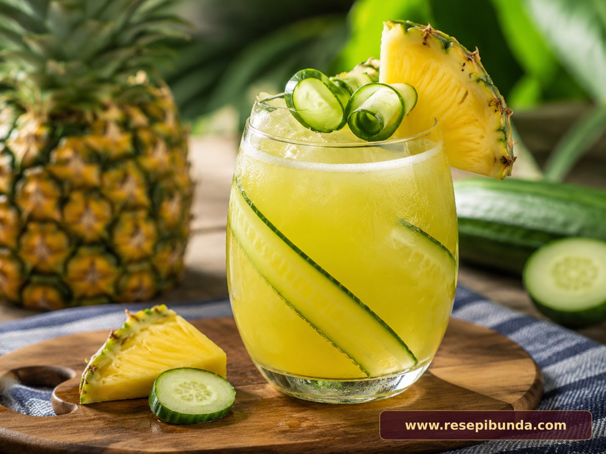Hidangan Jus Nanas Timun