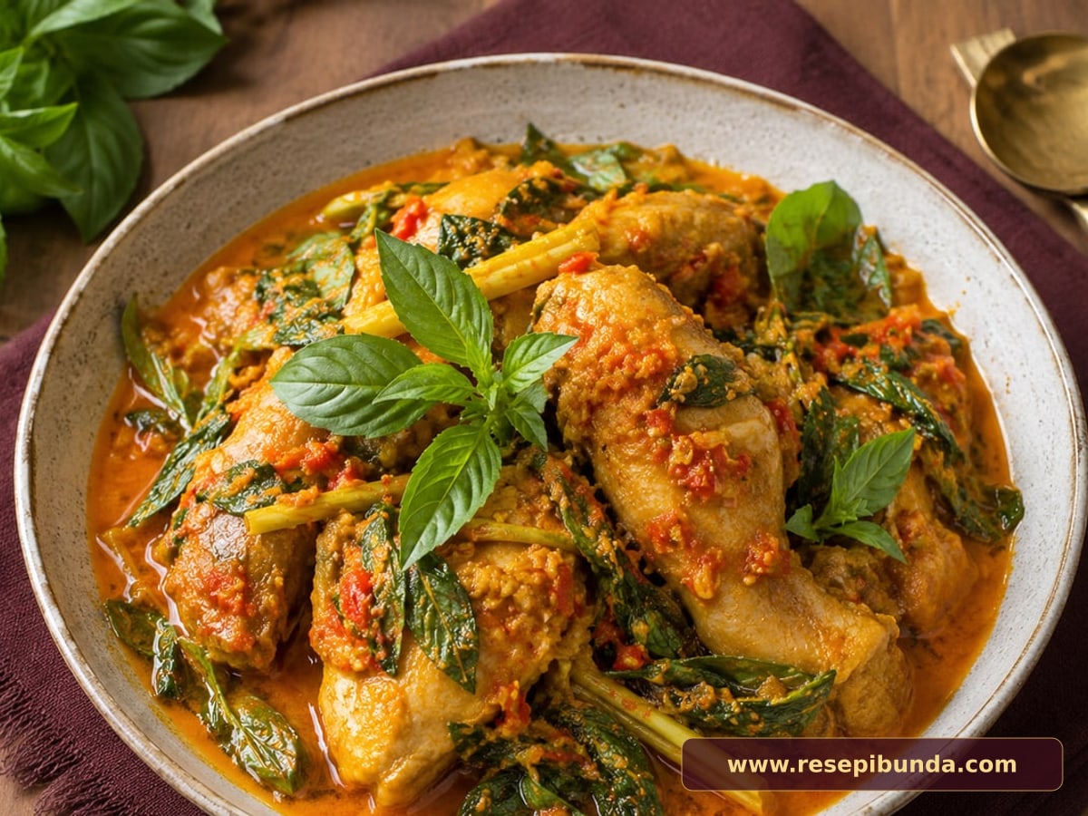 Hidangan Ayam Woku Kemangi