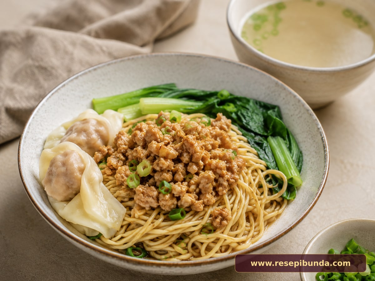 Hidangan Mie Yamin Manis