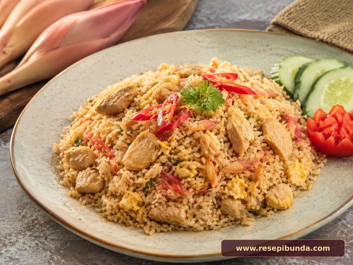 Hidangan Nasi Goreng Kecombrang