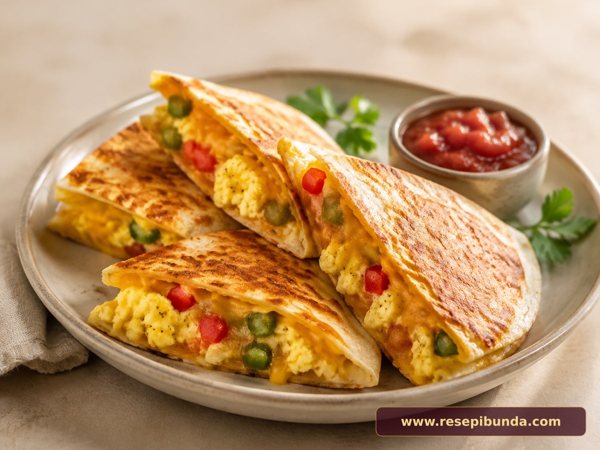 Hidangan Breakfast Quesadilla