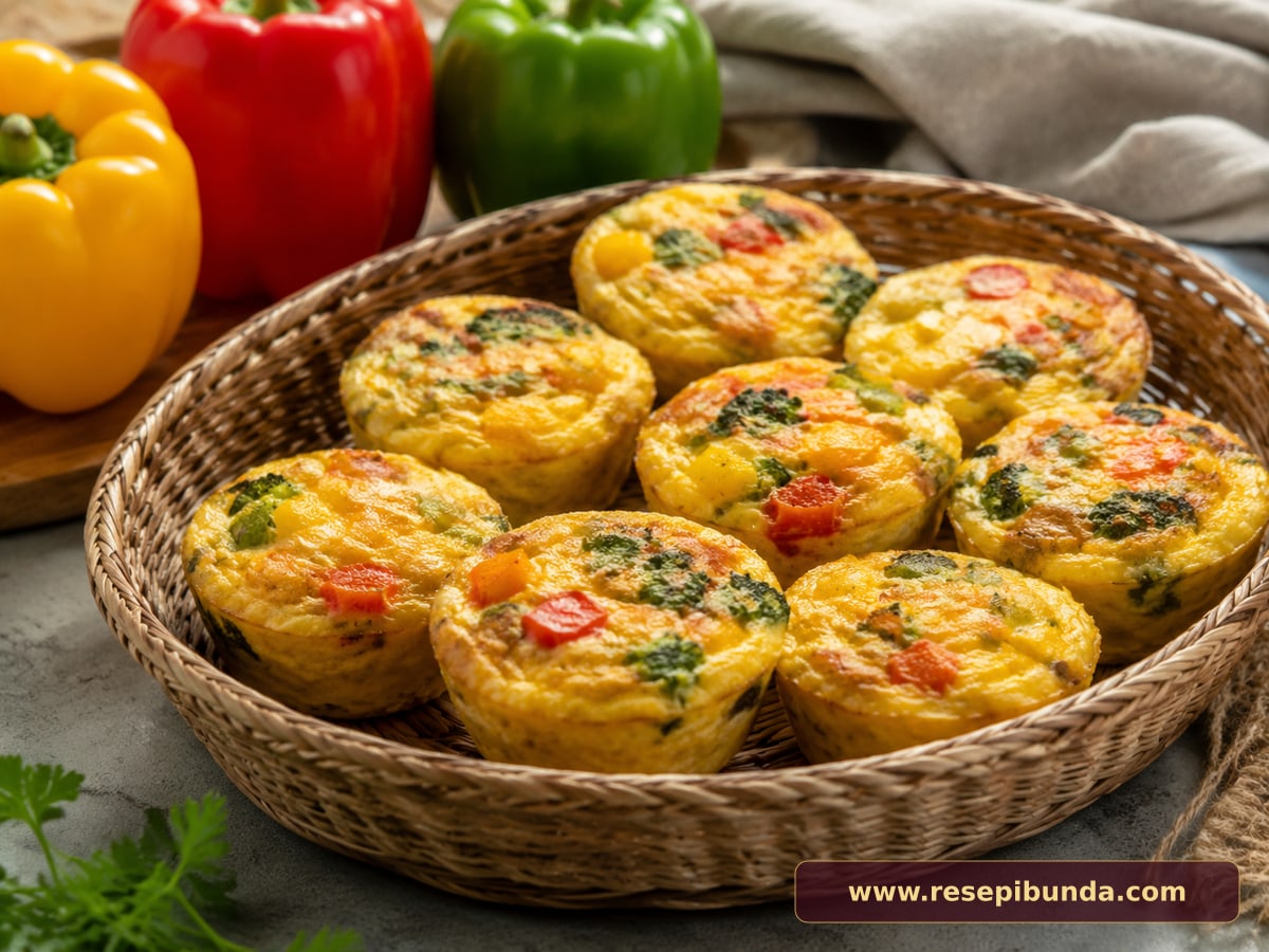 Hidangan Egg Muffin Sayur