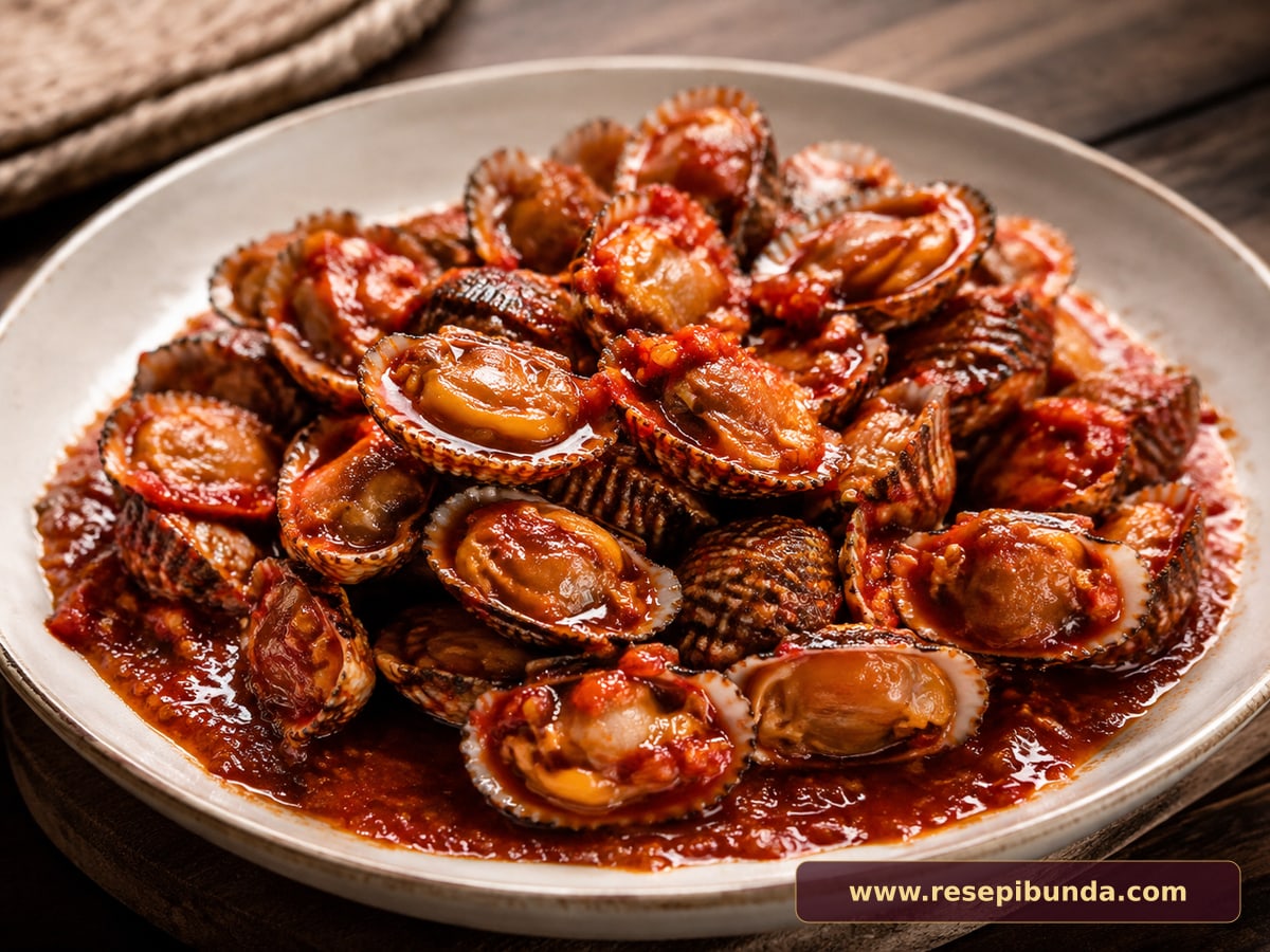 Hidangan Kerang Dara Saus Pedas