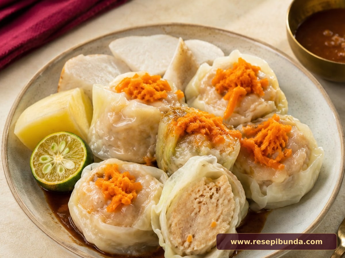 Hidangan Siomay Ayam Udang